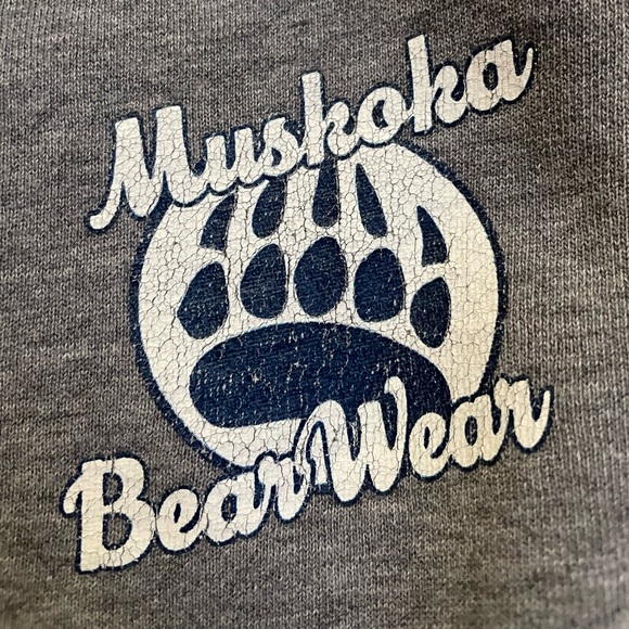 Muskoka bear wear gray sweatpants tapered leg size S - Picture 4 of 5